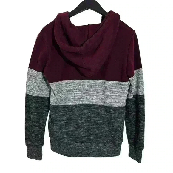 Women's Reflex Brand Tricolor Hooded Pullover Sweater Multicolor Size S - Picture 2 of 5